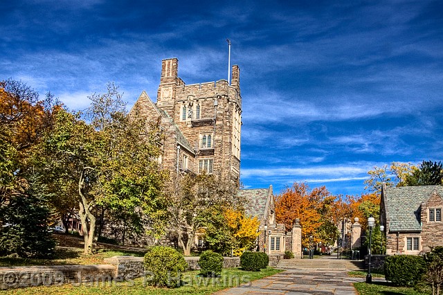 slides/CX102609_HDR01_01_2_3_4_5.jpg Buildings hawkins HDRI jim hawkins princeton u princeton university Churches Henry Hall on left of Entrance Gate